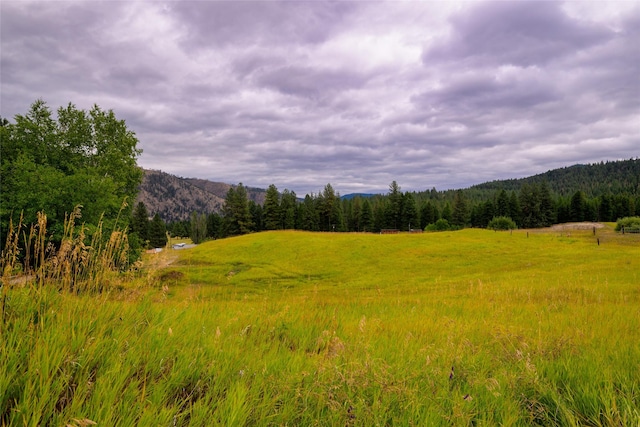 510 Johnson Ln, Superior, MT 59872 - view of mountain backdrop featuring rural landscape and a heavily wooded area