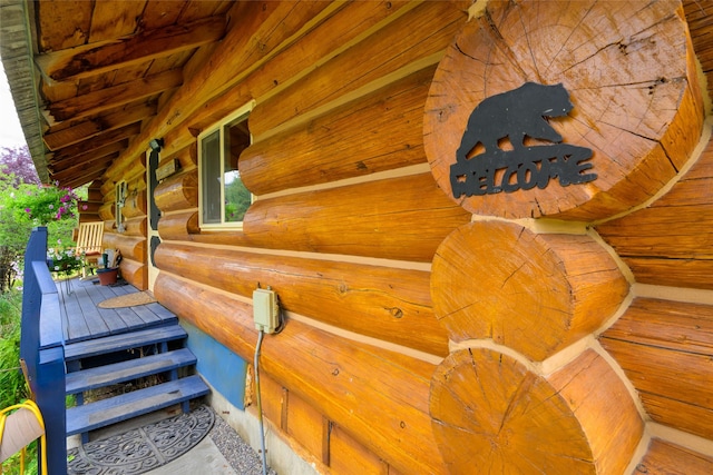 510 Johnson Ln, Superior, MT 59872 - exterior view of log siding