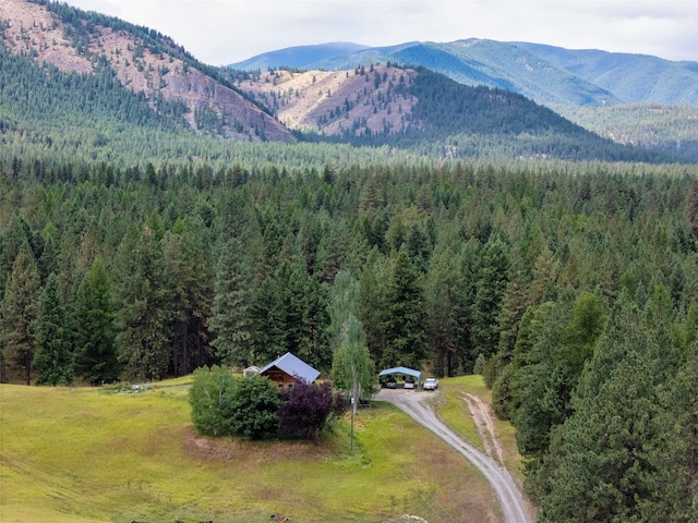 510 Johnson Ln, Superior, MT 59872 - view of mountain background featuring a heavily wooded area