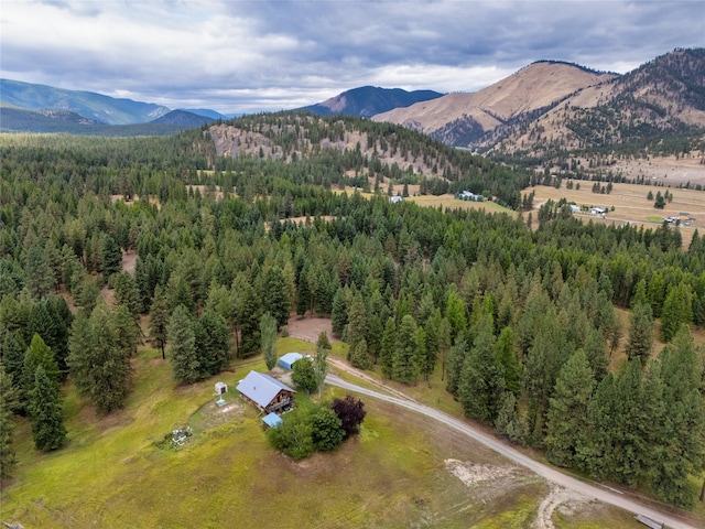 510 Johnson Ln, Superior, MT 59872 - drone / aerial view of a forest and mountains