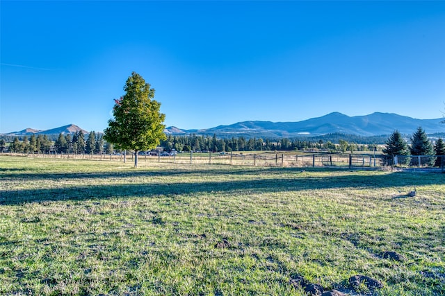 property view of mountains with a rural view