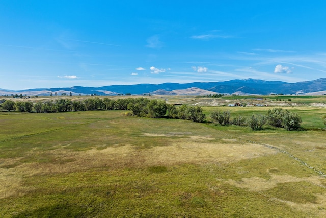 mountain view with a rural view