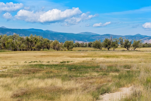 property view of mountains with a rural view