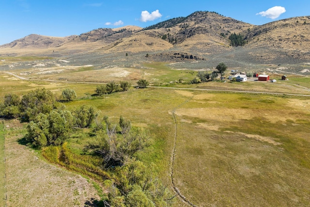 view of mountain feature featuring a rural view