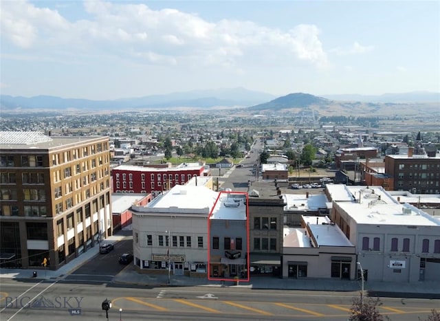 exterior space with a mountain view