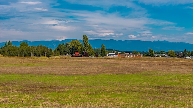 property view of mountains with a rural view