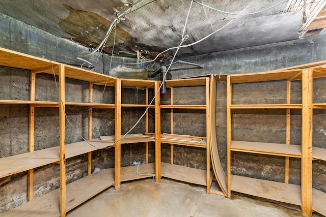 view of basement