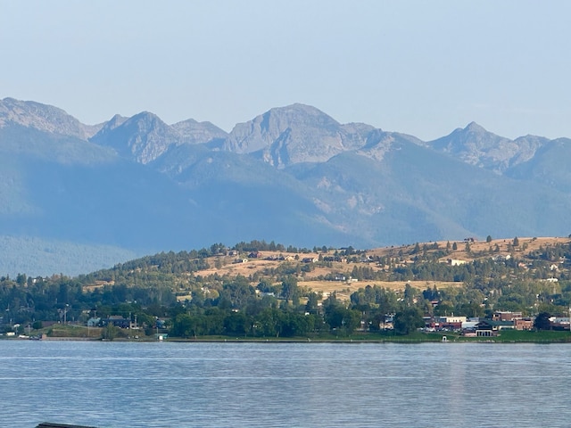 view of water feature featuring a mountain view