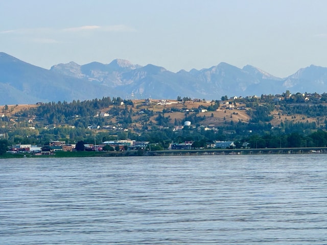 property view of water with a mountain view