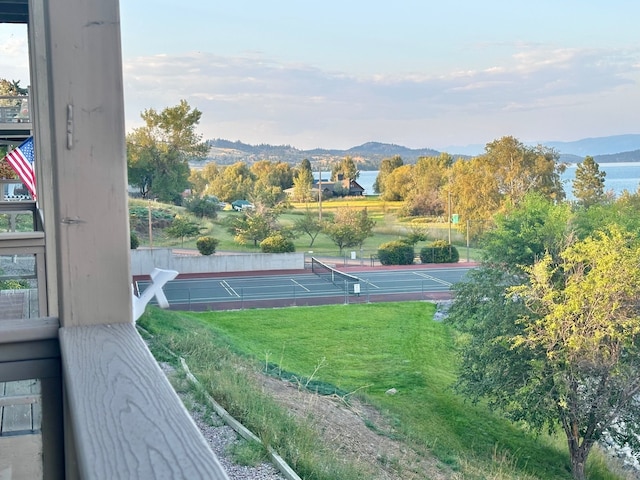 100 Rocky Point Rd Unit B-2, Polson, MT 59860 - exterior space featuring fence and a mountain view