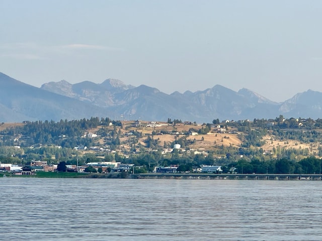 property view of water with a mountain view