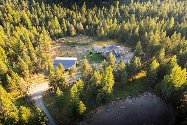 965 Ksanka Foothills Rd, Eureka, MT 59917 - birds eye view of property featuring a view of trees