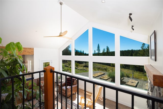 965 Ksanka Foothills Rd, Eureka, MT 59917 - interior space with a ceiling fan