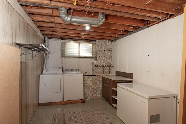 washroom featuring separate washer and dryer