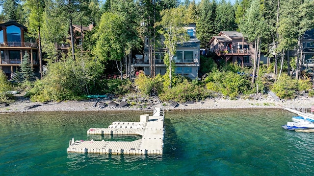 1320 W Lakeshore Dr, Whitefish, MT 59937 - dock featuring a water view