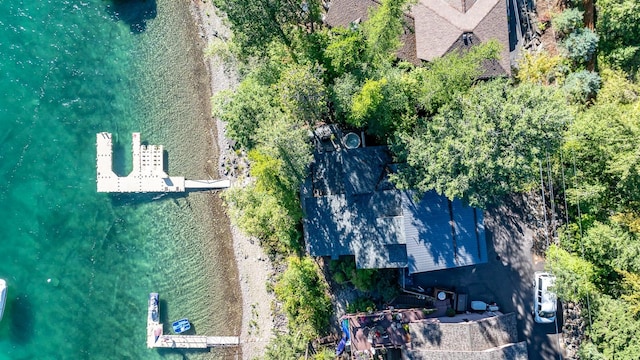 1320 W Lakeshore Dr, Whitefish, MT 59937 - drone / aerial view of a nearby body of water
