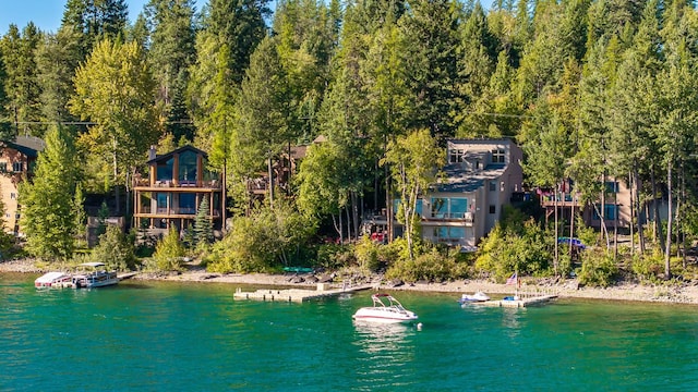1320 W Lakeshore Dr, Whitefish, MT 59937 - view of subject property featuring a large body of water