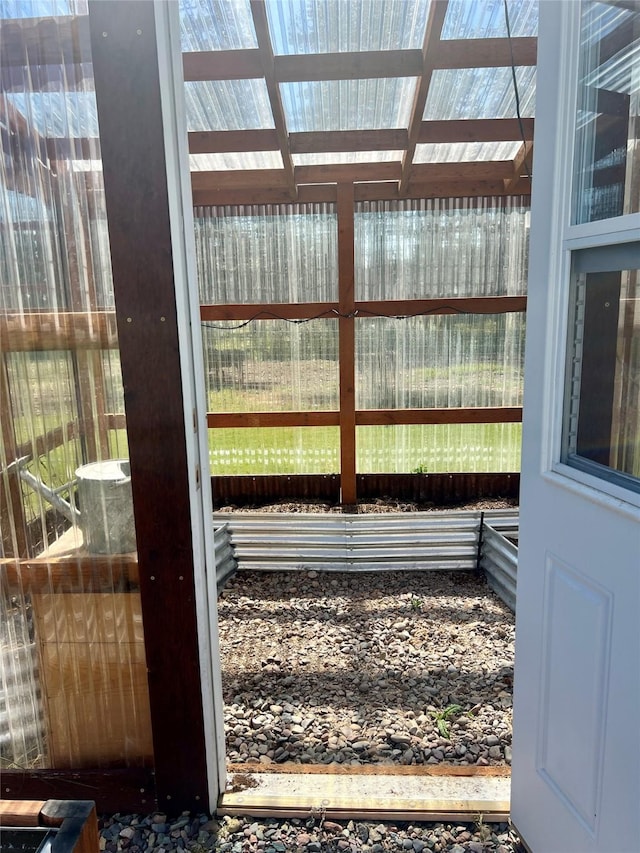 view of sunroom