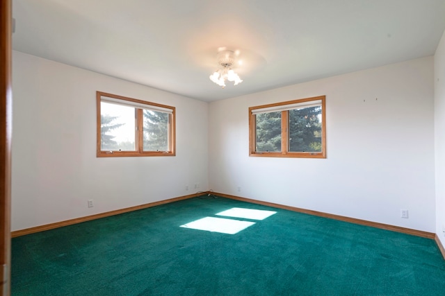 view of carpeted empty room