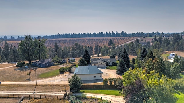 exterior space with a rural view