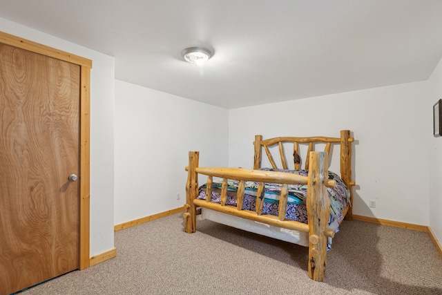 bedroom with carpet floors