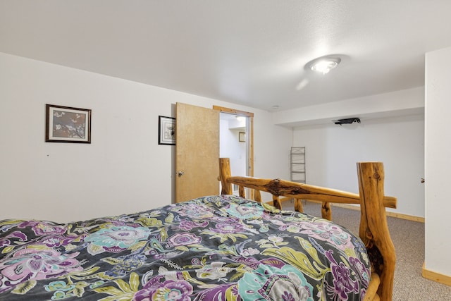 bedroom with carpet flooring