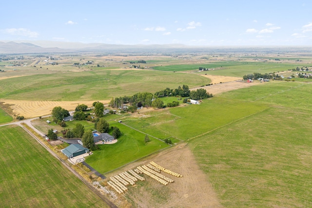 bird's eye view featuring a rural view