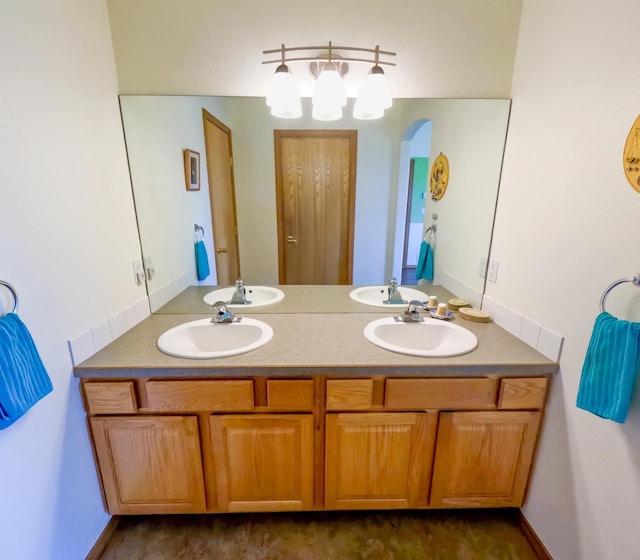 bathroom featuring vanity