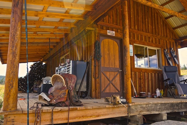 view of stable