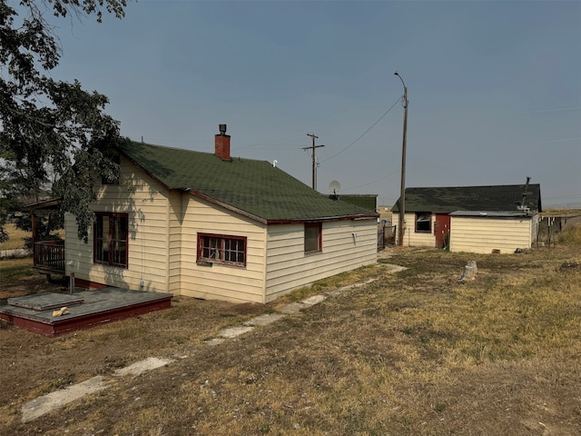 view of home's exterior featuring a yard