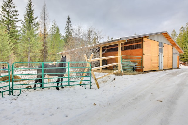 view of stable