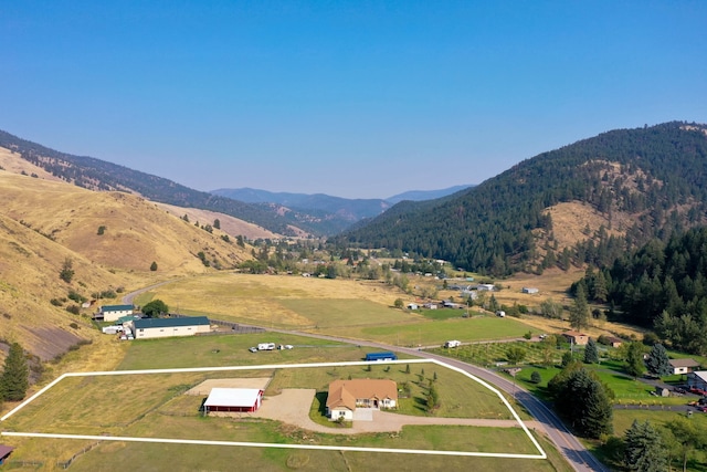 exterior space with a rural view