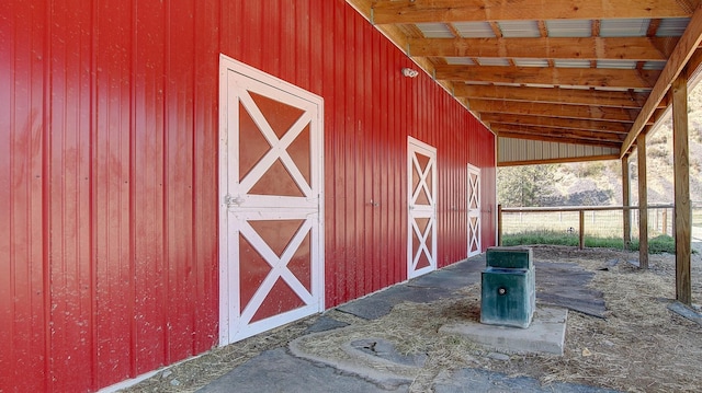 view of stable