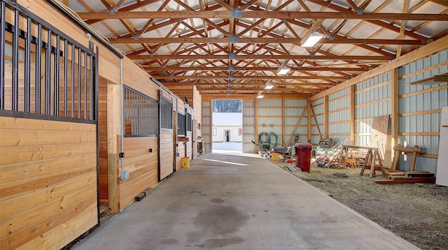 view of horse barn