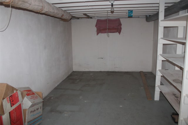 view of basement