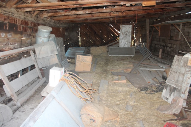 view of basement