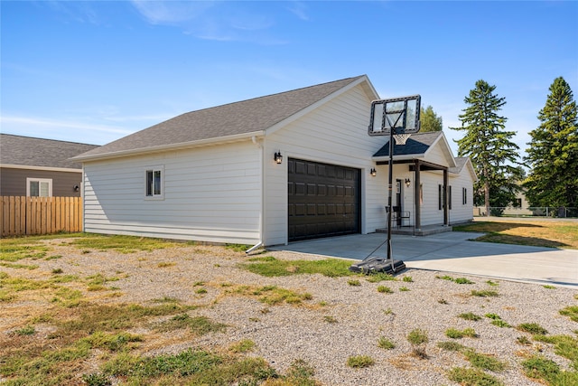 view of side of property