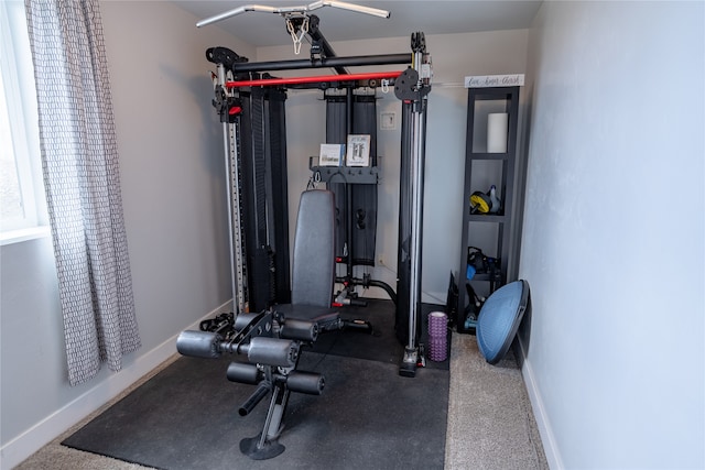 view of exercise room