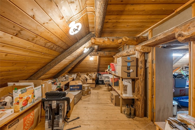 2100 Four Mile Way, Kalispell, MT 59901 - additional living space featuring wood ceiling, light wood-type flooring, and vaulted ceiling