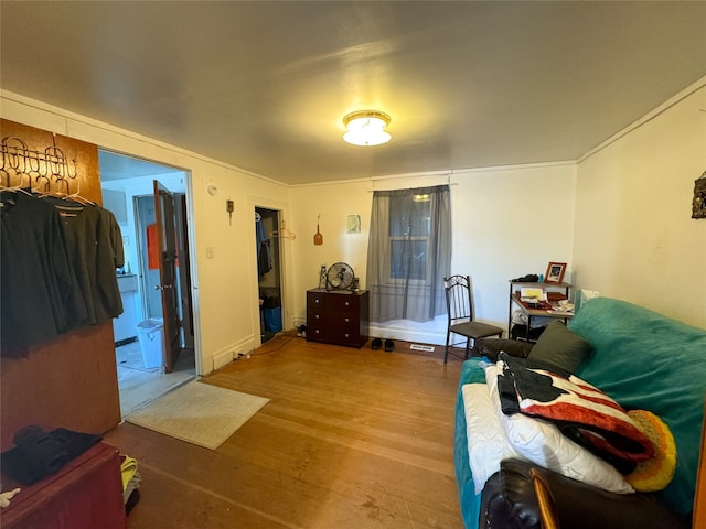 interior space with wood-type flooring