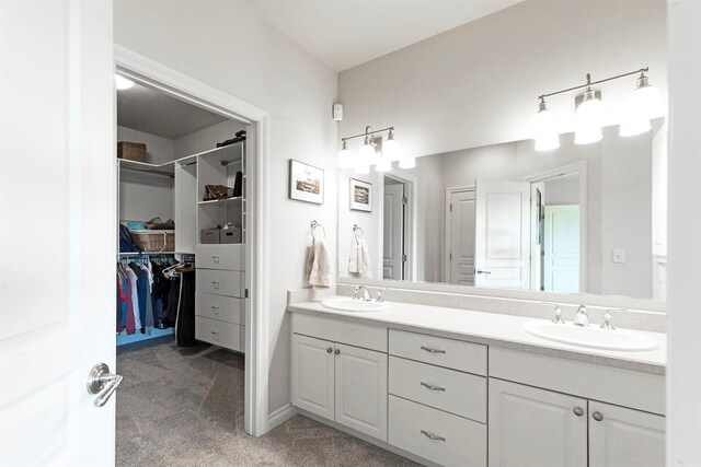 bathroom with vanity