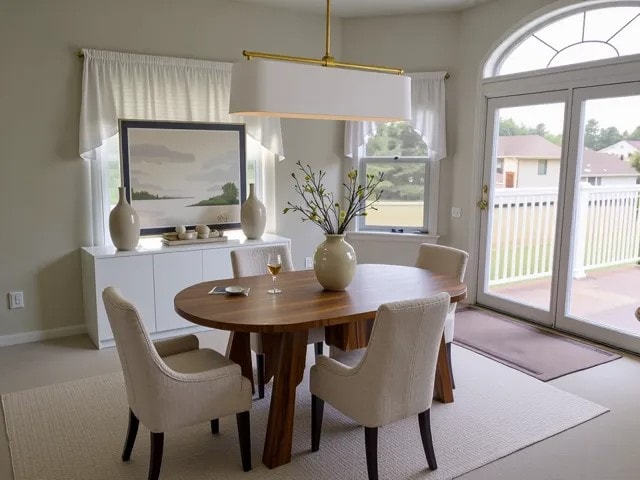 dining room featuring a wealth of natural light