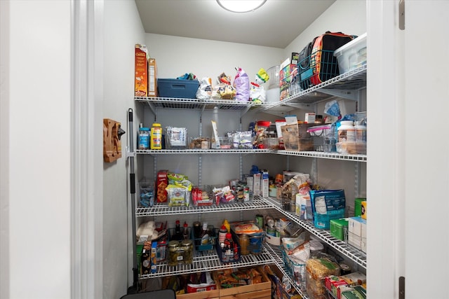 view of pantry