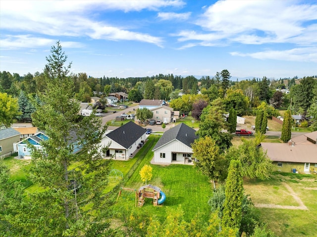 birds eye view of property featuring a residential view