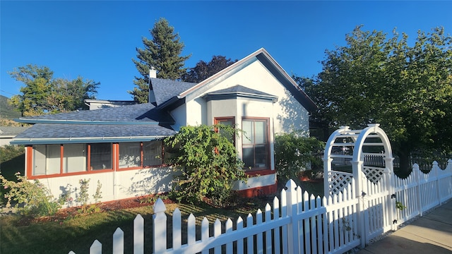 view of front of home