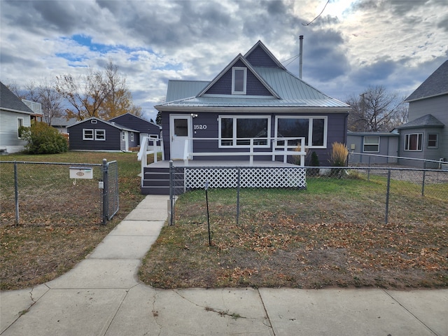 view of bungalow