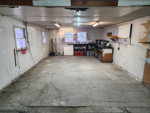 view of basement