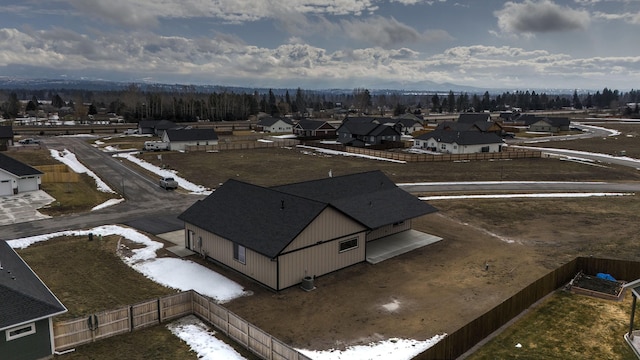 bird's eye view featuring a residential view