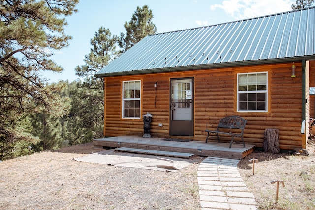 view of rear view of property