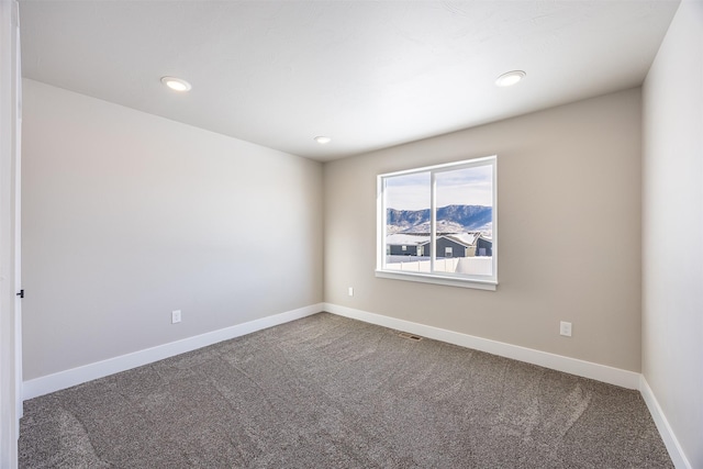 view of carpeted empty room